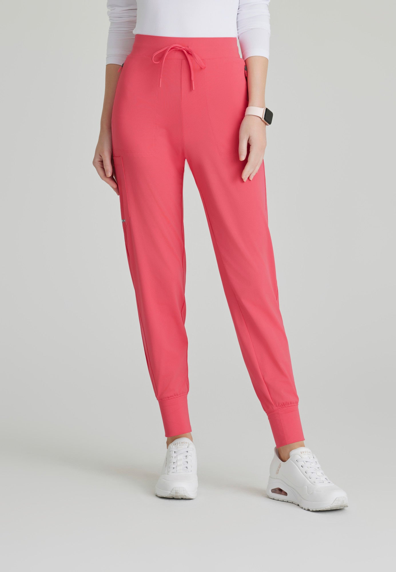 Pace Knit Jogger - Punch Pink - Jen's Scrubs